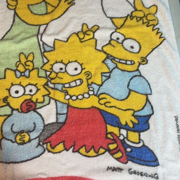 Rare - "The Simpsons" Beach Towel  (Vintage 1990's) - Picture 6 of 15